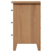 Exeter Light Oak Furniture Large Bedside Cabinet