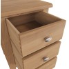 Exeter Light Oak Furniture Large Bedside Cabinet