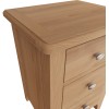 Exeter Light Oak Furniture Large Bedside Cabinet