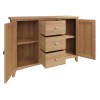 Exeter Light Oak Furniture Large Sideboard