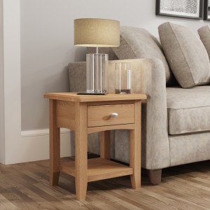 Exeter Light Oak Furniture Lamp Table Exeter Light Oak Furniture Lamp Table