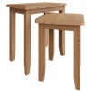 Exeter Light Oak Furniture Nest of 2 Tables