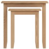 Exeter Light Oak Furniture Nest of 2 Tables