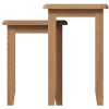 Exeter Light Oak Furniture Nest of 2 Tables