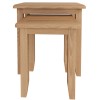 Exeter Light Oak Furniture Nest of 2 Tables