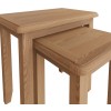 Exeter Light Oak Furniture Nest of 2 Tables