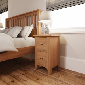Exeter Light Oak Furniture Small Bedside Cabinet Exeter Light Oak Furniture Small Bedside Cabinet