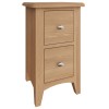 Exeter Light Oak Furniture Small Bedside Cabinet