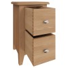 Exeter Light Oak Furniture Small Bedside Cabinet