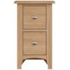 Exeter Light Oak Furniture Small Bedside Cabinet