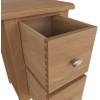 Exeter Light Oak Furniture Small Bedside Cabinet