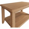 Exeter Light Oak Furniture Small Coffee Table