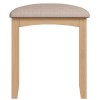 Exeter Light Oak Furniture Dressing Table Stool