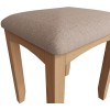 Exeter Light Oak Furniture Dressing Table Stool