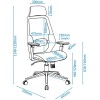 Alphason Office Furniture Clifton Black Mesh Office Chair