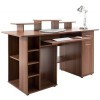 Alphason Office Furniture San Diego Walnut Work Centre