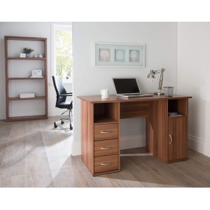 Alphason Office Furniture Maryland Walnut Effect Computer Workstation Alphason Office Furniture Maryland Walnut Effect Computer Workstation