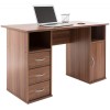 Alphason Office Furniture Maryland Walnut Effect Computer Workstation