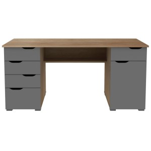 Alphason Office Furniture Kentucky Light Oak And Grey Gloss Desk Alphason Office Furniture Kentucky Light Oak And Grey Gloss Desk