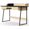 Alphason Office Furniture Salisbury Oak and Black Writing Desk