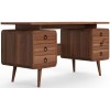 Alphason Office Furniture Java Wood Somerset Computer Desk