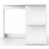 Alphason Office Furniture Chesil White Corner Desk