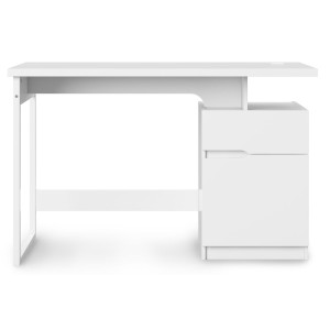 Alphason Office Furniture Bridport Glossy White Computer Desk Alphason Office Furniture Bridport Glossy White Computer Desk
