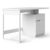 Alphason Office Furniture Bridport Glossy White Computer Desk