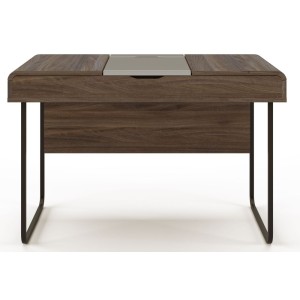 Alphason Office Furniture Dorset Walnut and Dark Grey Computer Desk Alphason Office Furniture Dorset Walnut and Dark Grey Computer Desk