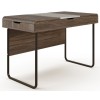 Alphason Office Furniture Dorset Walnut and Dark Grey Computer Desk