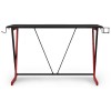 Alphason Furniture Phantom Black and Red Carbon Fibre Effect Gaming Desk