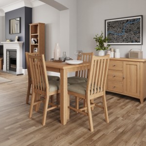 Exeter Light Oak Furniture Small Sideboard Exeter Light Oak Furniture Small Sideboard