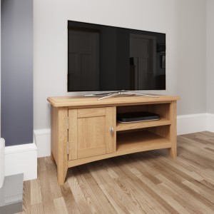 Exeter Light Oak Furniture Small TV Unit Exeter Light Oak Furniture Small TV Unit