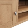 Exeter Light Oak Furniture Small TV Unit