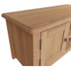 Exeter Light Oak Furniture Small TV Unit