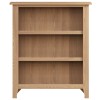 Exeter Light Oak Furniture Small Wide Bookcase