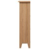 Exeter Light Oak Furniture Small Wide Bookcase