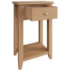 Exeter Light Oak Furniture Telephone Table