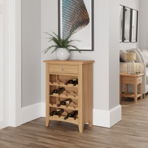 Exeter Light Oak Furniture Wine Cabinet Exeter Light Oak Furniture Wine Cabinet