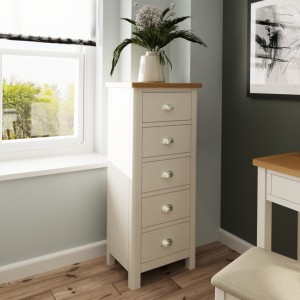 Wittenham Painted Furniture 5 Drawer Narrow Chest Wittenham Painted Furniture 5 Drawer Narrow Chest