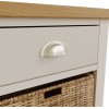 Wittenham Painted Furniture Grey 1 Drawer 1 Basket Cabinet