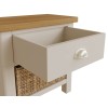 Wittenham Painted Furniture Grey 1 Drawer 1 Basket Cabinet