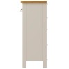 Wittenham Painted Furniture Grey 2 Drawer 4 Basket Cabinet