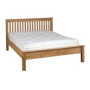 Divine True Oak Furniture 5ft Kingsize Bed with Low-Foot End Divine True Oak Furniture 5ft Kingsize Bed with Low-Foot End
