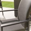 Nova Outdoor Fabric Hugo Dark Grey 8 Seat Rectangular Dining Set