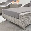 Nova Garden Furniture Madison White Wash Rattan Sun Lounger Set