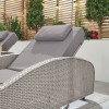 Nova Garden Furniture Madison White Wash Rattan Sun Lounger Set