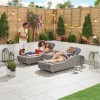 Nova Garden Furniture Madison White Wash Rattan Sun Lounger Set
