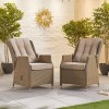 Nova Garden Furniture Carolina Willow Rattan Dining Chair Pair