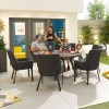 Nova Outdoor Fabric Genoa Dark Grey 6 Seat Round Dining Set